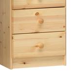 Bureau d'angle Berra III Pin massif - Naturel