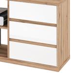 Bureau d'angle Rya Blanc brillant