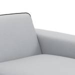 Canapé d'angle Ampio Duo I Tissu Tissu Floreana : Gris clair - Méridienne courte à droite (vue de face) - Gris