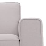 Ecksofa Ampio I Webstoff Stoff Naya: Grau-Beige - Longchair davorstehend links - Grau