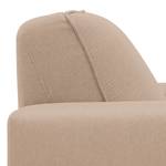 Ecksofa Ampio I Webstoff Stoff Floreana: Kamel - Longchair davorstehend links - Grau