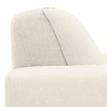 Ecksofa Ampio II Webstoff Stoff Naya: Hellbeige - Longchair davorstehend links - Grau