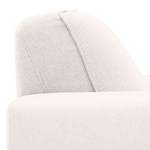 Ecksofa Ampio II Webstoff Stoff Floreana: Beige - Longchair davorstehend links - Schwarz