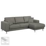 Ecksofa Arietta II Strukturstoff Fango - Longchair davorstehend rechts