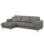 Ecksofa Arietta II Strukturstoff Fango - Longchair davorstehend links