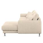 Divano angolare Arietta II Beige chiaro - Longchair preimpostata a destra