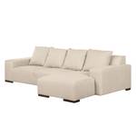 Ecksofa Arrimal II Webstoff Longchair/Ottomane davorstehend rechts - Creme