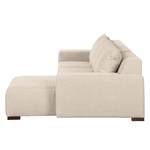 Ecksofa Arrimal II Webstoff Longchair/Ottomane davorstehend rechts - Creme