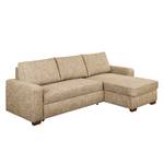 Ecksofa Arveda (mit Schlaffunktion) Strukturstoff - Beige - Longchair davorstehend rechts