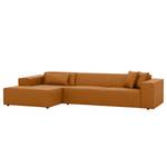 Ecksofa Atlanta Echtleder Echtleder Gad: Cognac I - Longchair davorstehend links