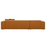 Ecksofa Atlanta Echtleder Echtleder Gad: Cognac I - Longchair davorstehend links