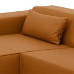 Ecksofa Atlanta Echtleder Echtleder Gad: Cognac I - Longchair davorstehend links