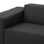 Ecksofa Atlanta Echtleder Echtleder Gad: Anthrazit - Longchair davorstehend rechts