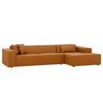 Ecksofa Atlanta Echtleder Echtleder Gad: Cognac I - Longchair davorstehend rechts