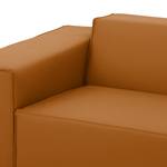 Ecksofa Atlanta Echtleder Echtleder Gad: Cognac I - Longchair davorstehend rechts