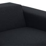 Ecksofa Atlanta Webstoff Stoff Ramira: Anthrazit - Longchair davorstehend links