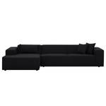 Ecksofa Atlanta Webstoff Stoff Selva: Anthrazit - Longchair davorstehend links