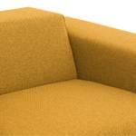 Ecksofa Atlanta Webstoff Stoff Selva: Senfgelb - Longchair davorstehend links