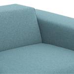 Ecksofa Atlanta Webstoff Stoff Selva: Hellblau - Longchair davorstehend links