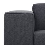 Ecksofa Atlanta Webstoff Webstoff Milan: Anthrazit - Longchair davorstehend rechts