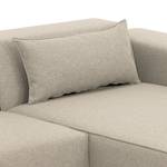 Ecksofa Atlanta Webstoff Stoff Selva: Beige - Longchair davorstehend rechts