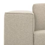 Ecksofa Atlanta Webstoff Stoff Selva: Beige - Longchair davorstehend rechts