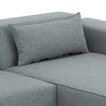 Ecksofa Atlanta Webstoff Stoff Selva: Grau - Longchair davorstehend rechts