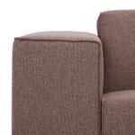 Ecksofa Atlanta Webstoff Webstoff Milan: Grau-Braun - Longchair davorstehend rechts