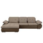 Ecksofa Auletta (mit Schlaffunktion) Microfaser / Webstoff