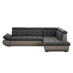 Ecksofa Moco II (mit Schlaffunktion) Braun - Textil - 296 x 95 x 228 cm