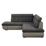 Ecksofa Auletta Webstoff Braun - Textil - 296 x 95 x 228 cm