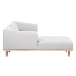 Ecksofa Aya Webstoff Webstoff - Granit - Longchair davorstehend links