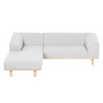 Ecksofa Aya Webstoff Webstoff - Granit - Longchair davorstehend links