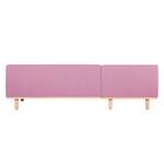 Ecksofa Aya Webstoff Rosa - Longchair davorstehend links