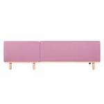 Ecksofa Aya Webstoff Rosa - Longchair davorstehend rechts