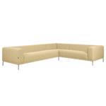 Ecksofa Banfora II Webstoff Beige - Ecke davorstehend rechts