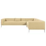 Ecksofa Banfora II Webstoff Beige - Ecke davorstehend rechts