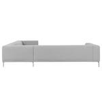 Ecksofa Banfora II Webstoff Grau - Ecke davorstehend rechts