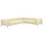 Ecksofa Banfora II Webstoff Sand - Ecke davorstehend rechts