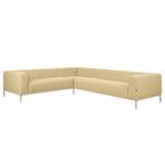 Ecksofa Banfora II Webstoff Beige - Ecke davorstehend links