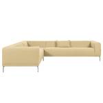 Ecksofa Banfora II Webstoff Beige - Ecke davorstehend links