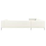 Ecksofa Banfora II Webstoff Ivory - Ecke davorstehend links