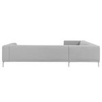 Ecksofa Banfora II Webstoff Grau - Ecke davorstehend links