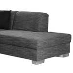 Ecksofa Barkley Stoff Hellgrau Longchair davorstehend rechts - Keine Funktion