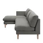 Ecksofa Bedale Webstoff Fango - Longchair davorstehend links