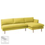 Ecksofa Bedale Webstoff Lemon - Longchair davorstehend rechts