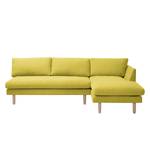 Ecksofa Bedale Webstoff Lemon - Longchair davorstehend rechts