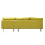 Ecksofa Bedale Webstoff Lemon - Longchair davorstehend rechts