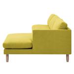 Ecksofa Bedale Webstoff Lemon - Longchair davorstehend rechts