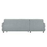 Ecksofa Belzoni Webstoff Granit - Longchair davorstehend links - Keine Funktion